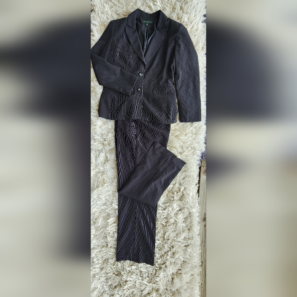 Black Striped Pantsuit